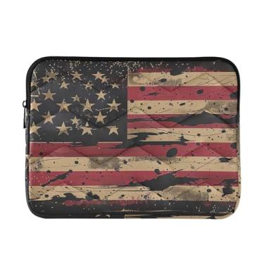 Imagem de Bolsa vintage camuflada fina e leve para laptop, bolsa de transporte para laptop masculina, de 13 a 14 polegadas