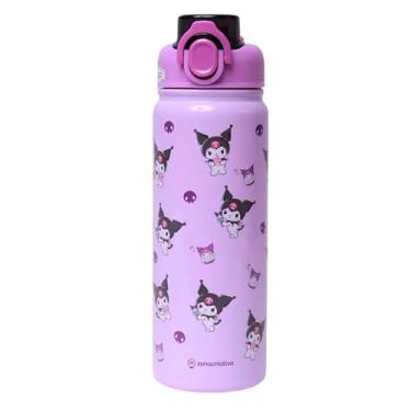 Imagem de Zona Criativa – Garrafa Galaxy 650ml Kuromi | Mantém a Temperatura, Tampa Rosqueável, Canudo e Alça – Compacta e Divertida para o Dia a Dia