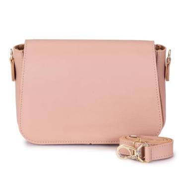 Imagem de Bolsa Feminina Pequena de Ombro Alça Transversal (Nude)