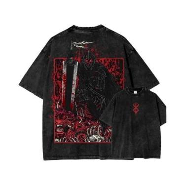 Imagem de Camisetas Unissex Oversized De Alta Qualidade Em Algodão Com Estampa B