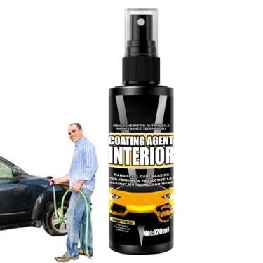 Imagem de Revestimento Para Carro - 120 Mililitros Spray De Revestimento De Borracha | Restaurador Automotivo,para Cuidados Reparo e Restauro de Detalhamento do Tablier Interior de Veículos