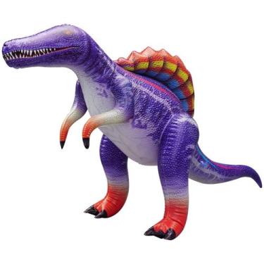Imagem de Decorações de festa de dinossauros infláveis HOHQB Spinosaurus 50cm