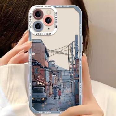 Imagem de Capas de celular com etiqueta de carimbo de paisagem para iPhone 16, 14, 15, 16 Pro Max, 11, 12, 13, 7, 8 Plus, XS, XR, SE, 2022, 2020