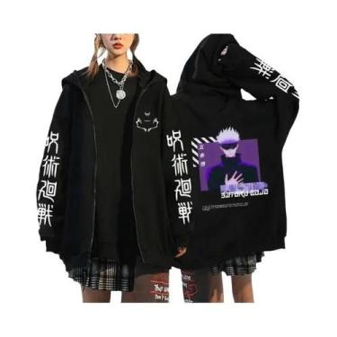 Imagem de Moletom Unissex Com Capuz E Zíper Estampado De Ryomen Sukuna De Jujuts