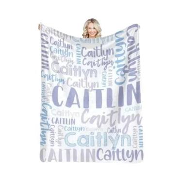 Imagem de Cobertor De Flanela Personalizado Em 30 Cores Para Meninas, Meninos, B