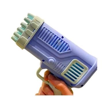 Imagem de Máquina De Bolhas Elétrica Com 32 Furos, Brinquedo Infantil Sem Água D