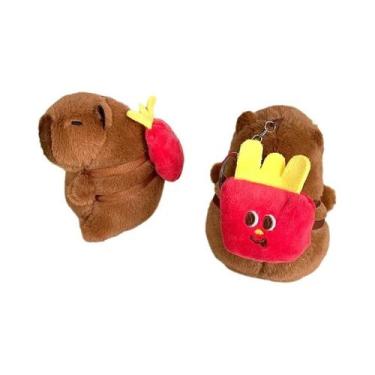 Imagem de Chaveiros De Pelúcia De Capivara, Animais De Desenho Realistas, Boneco