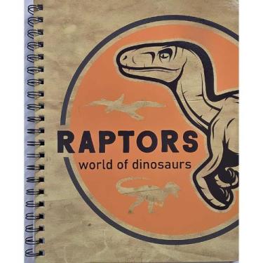 Imagem de Caderno Universitário 1 Matéria Dinossauros Raptors 80 Fls - Culturama
