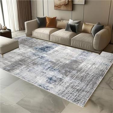 Imagem de Tapete decorativo abstrato para sala de estar, flanela macia, decoração de quarto, tapete de cor clara para sala de estar, sofá, tapete para chão (120x160cm 47x63in/Flanela-1)
