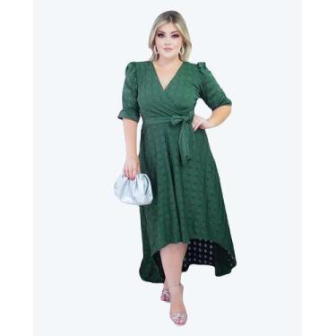 Imagem de Vestido Mullet Moda Feminina Longo Super Confortável E Lindo Verde MIL