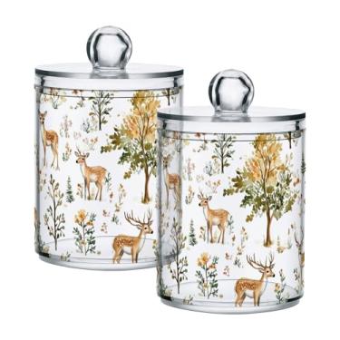 Imagem de xigua Pacote com 4 suportes para bolas de algodão, cotonete – Recipiente transparente versátil de 396 g para armazenamento de boticário para banheiro e organização de armazenamento de maquiagem