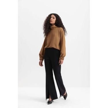 Imagem de Blusa Feminina Gola Alta Essendi Camel-Feminino