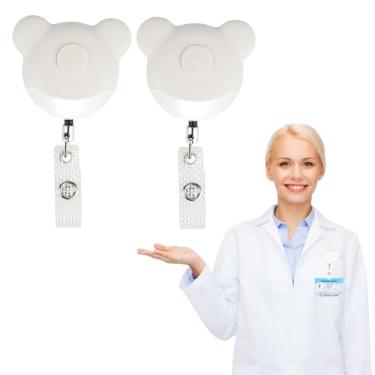 Imagem de Bastseller Luz de carretel de crachá de enfermeira, lanterna retrátil e recarregável, acessórios essenciais de enfermeira para trabalho, presente para enfermeiras