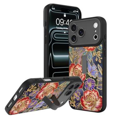 Imagem de PIGLULOO Capa magnética para celular feita para iPhone 17 Pro, compatível com MagSafe, suporte de alça, design estético gótico da cruz cristã, capa de silicone fina para meninas mulheres e homens