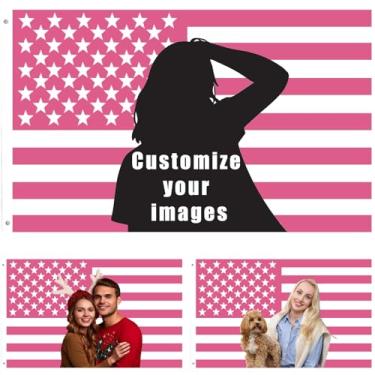 Imagem de Oirquent Bandeira personalizada personalizada para casa, jardim, quintal ou exibição de rua, placa externa personalizável, bandeiras personalizadas, Natal, família, adolescentes, namorados, namoradas