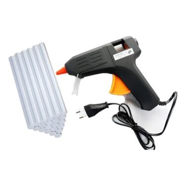 Imagem de Pistola de Cola Quente 10W Bivolt + 12 Bastões 7mm Bico de Ferro