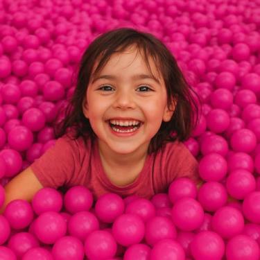 Imagem de 200 Bolinhas de Piscina Infantil Rosa Pink - - Play Brinquedo