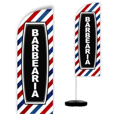 Imagem de Wind Banner Completo 2,10m Barbearia M1 - CASA DAS WIND BANNERS