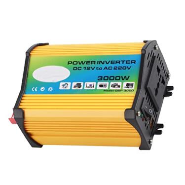 Imagem de Vroomoto Inversor de energia de 300 W com 2 portas USB e tomada CA, potência de 300 W, design leve, material ABS durável, proteção contra sobrecorrente, CA, para Kindle, TV, leitores de DVD, luzes (12