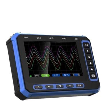Imagem de Osciloscópio digital de 5 canais USB + osciloscópio portátil 3Msps taxa de amostragem 4,3 polegadas Osciloscópio Android PC (OS-5C)
