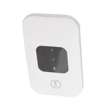 Imagem de Dioche Roteador Wifi Portátil de Alta Velocidade 4g Móvel Wifi Hotspot para Usuários de Carro de Negócios Em Viagens Abs Branco Mf8002