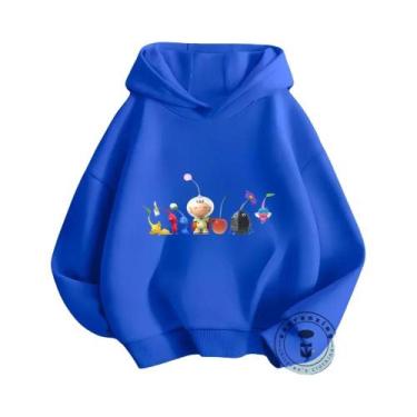 Imagem de Moletom Infantil Pikachu 4 Anime Cartoon Jogo Roupa Solta Para Meninas