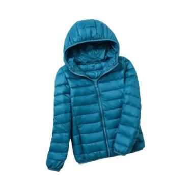 Imagem de Jaqueta Curta Com Capuz Para Mulheres Em 30 Cores, Casaco Slim Fit De 