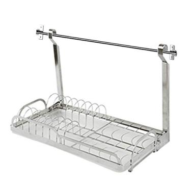 Imagem de U5GAAALPPQ9 Suporte de faca de armazenamento de ralo de parede de cozinha de aço inoxidável para pendurar utensílios de mesa, escorredor, escorredor, tigela de drenagem