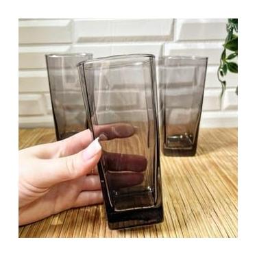 Imagem de Jogo de 6 Copos de Vidro 320ml - Ideal para Bebidas Refrescantes, Uso Doméstico, Recebimentos e Eventos Informais (Jogo de Copo Vidro Texas)