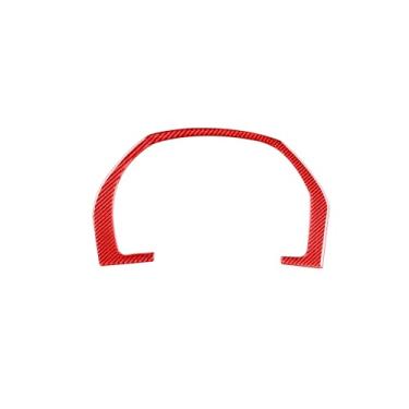 Imagem de REPOYUL Adesivos de interior de carro, adesivos de borda de painel de fibra de carbono compatíveis com Honda CR-V 2007-2011, acessórios internos de fibra de carbono