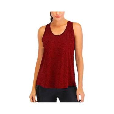 Imagem de Camiseta Feminina De Yoga Sem Mangas De Secagem Rápida, Blusa Solta Pa