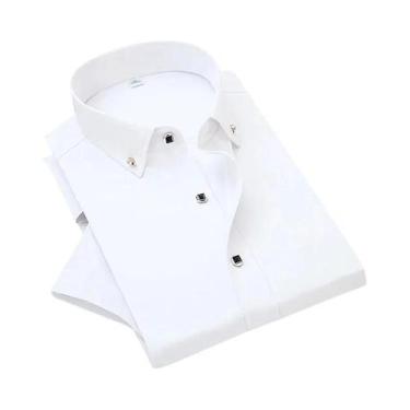 Imagem de Camisa Social Masculina De Manga Curta Sem Necessidade De Passar, Core