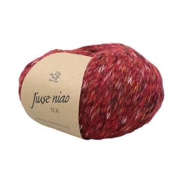 Imagem de Bolas De Lã Coloridas E Macias, Lã De Alpaca Em Nove Cores Para Tricô 