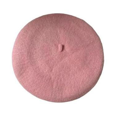 Imagem de Boina de Lã Feminina - Estilo Retrô, Quente e Confortável para Outono/