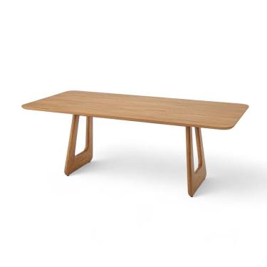 Imagem de Mesa De Jantar Retangular De Madeira Panamera 160cm X 90cm Champagne