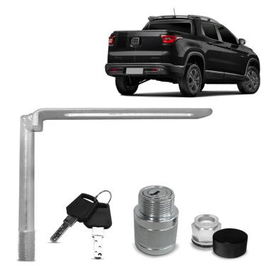 Imagem de Trava de Estepe Fiat Toro 4x2 2016 a 2024 Protetor Antifurto