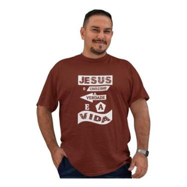Imagem de Camiseta Jesus Fé Evangélico Plus Size Tamanho Especial G1 G2 G3 - BLA