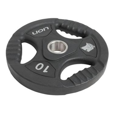 Imagem de Anilha 10 Kg Musculação Em Aço E Borracha Vulcanizada Lion