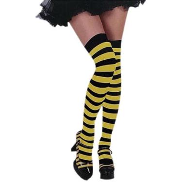 Imagem de Meia-Calça Listrada 7/8 Sortida - Conforto e Estilo - Genérico