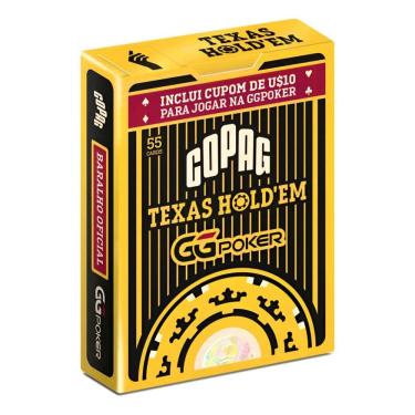 Imagem de Baralho Gg Poker Texas Hold’Em Preto Cartas Copag Jogo Poker