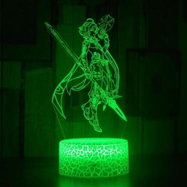 Imagem de Luz noturna Plants vs Zombies Xiaos 3D com mudança de cor - yiweisai