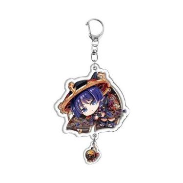 Imagem de Chaveiro Acrílico De Desenho Animado Fofo Raiden Shogun Yae Miko Nahid