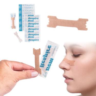 Imagem de Respire Muito Melhor Tira Dilatador Nasal Médio 50 Unidades - Palaziun