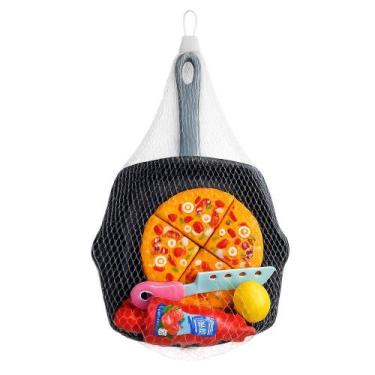 Imagem de Kit de Brinquedo Frigideira, Pizza 7 Peças Domni