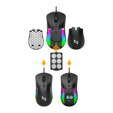 Imagem de Mouse Gamer Neologic Custom, 12.000 DPI, USB, 130g Ajuste de Peso