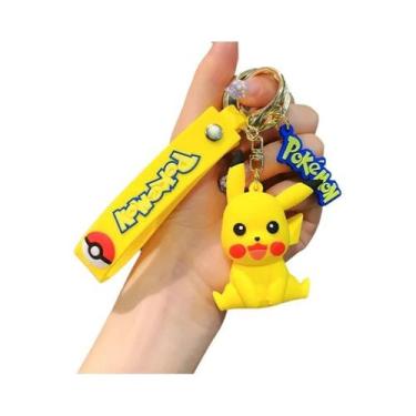 Imagem de Chaveiro Pingente Pikachu Koda Duck Desenho Animado Pokémon Joias Bone