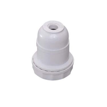 Imagem de Soquete Para Abajur Termoplástico Com Rosca Branco E27 - Decorlux