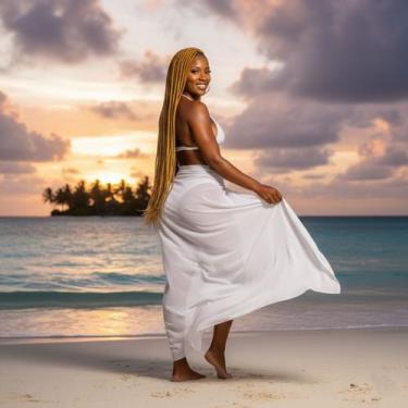 Imagem de Canga/Pareô Sublimado Branca 1,00x1,50m - Fera Print - Sublimatex