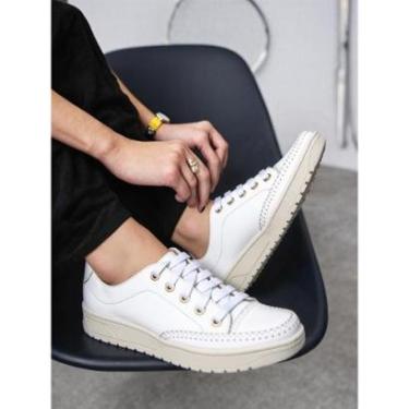 Imagem de Sapatenis Feminino Couro Legitimo Confortável Bella Dama-Feminino