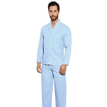 Imagem de Pijama Longo Presidente PL173 Masculino - Lenços Presidente, Xadrez ci
